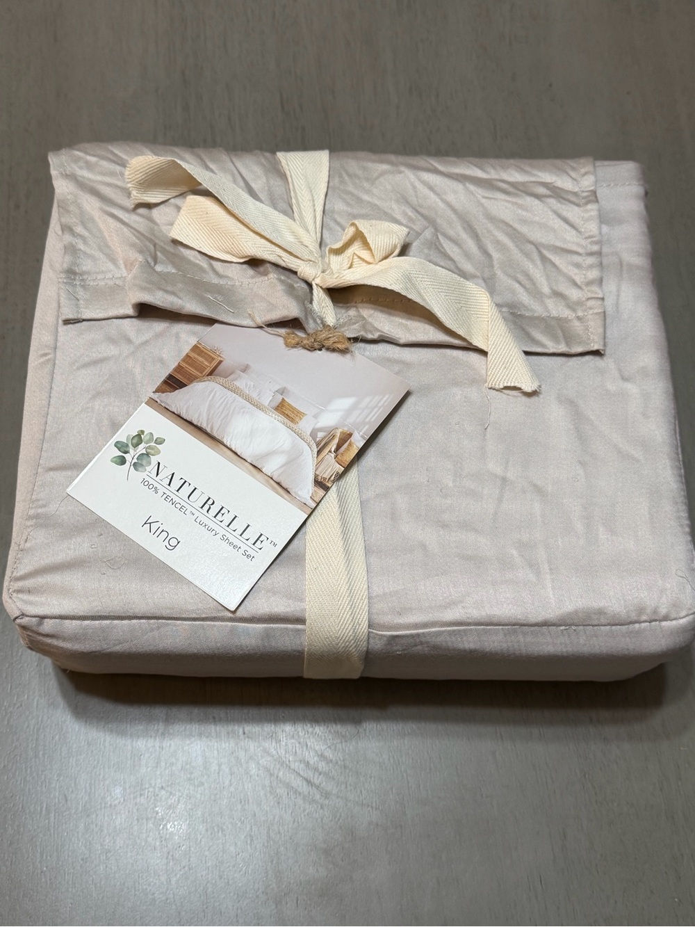 King Sheet Set in Light Beige - Soft Tencel Bedding